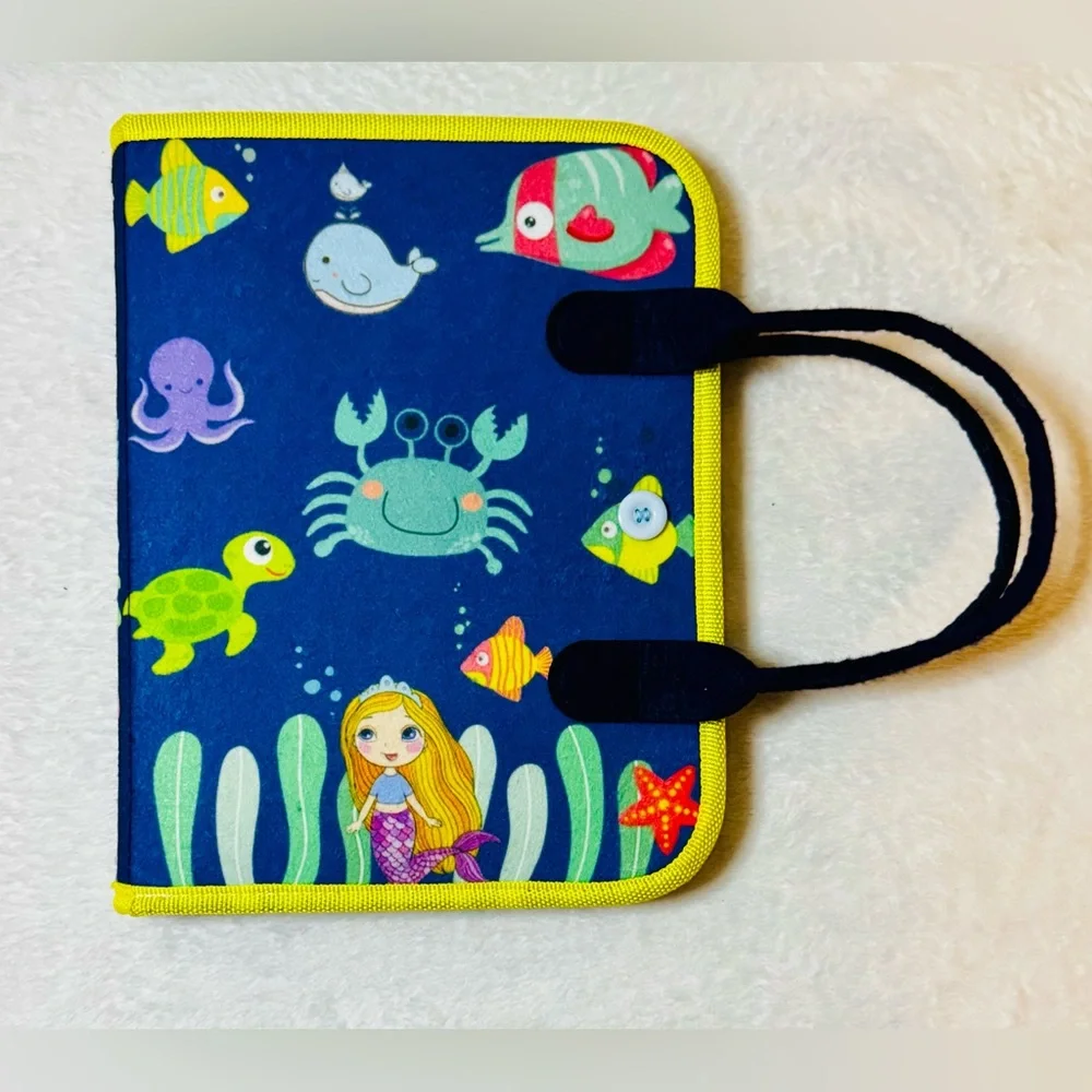 Soft & Colorful Busy Board Activity Carry Bag for Kids